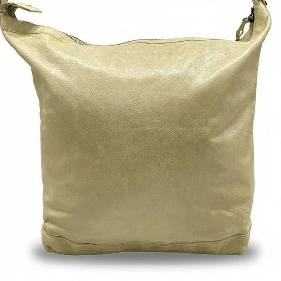 Balenciaga Shoulder Bag The Mens Di 141175 Ivory And Gray Leather - Picture 3 of 15